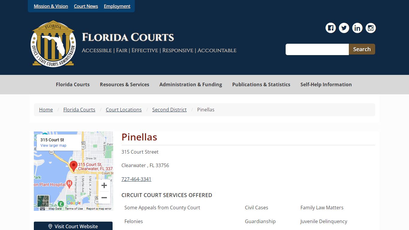 Pinellas - Florida Courts